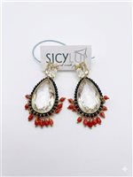 Orecchini Sicylui Donna in Argento Cristallo 1476OR53